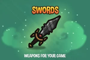 Swords 2D Weapon Pack：40把剑型武器素材，适配Q版角色