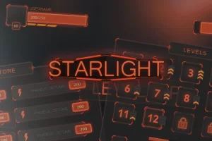 科幻游戏界面素材包：Starlight Mobile UI