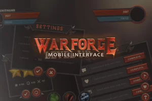 Warforge Mobile UI：中世纪奇幻手游界面素材