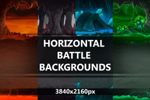 洞穴横版RPG战斗背景合集：4K高清素材