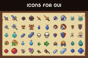 Basic Icons 16×16 GUI像素图标集