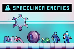Spaceliner Enemies 2D像素科幻敌人素材包