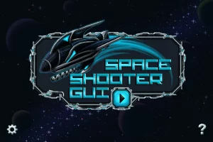 像素风太空射击游戏GUI素材包
