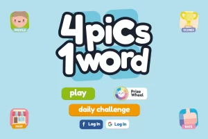 4 Pics 1 Word游戏素材包：矢量界面与图标