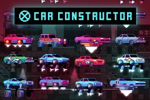 Car Constructor Pixel Art：科幻像素汽车零件素材包