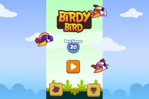 Birdy Bird 无尽跑酷游戏素材：2D矢量图形与动画