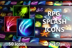 RPG魔法特效图标包 512×512像素