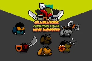 Mini Monster 6 角色精灵：六种动物英雄动画素材