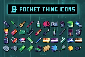 Pocket Things 像素艺术32×32图标包