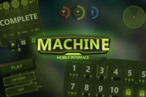 Machine Mobile UI：战斗游戏完整界面素材包