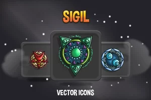 Sigil RPG游戏图标集：48个魔法符号矢量素材