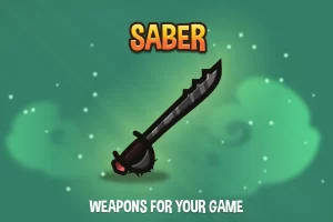 Saber 2D武器包：40款近战矢量刀剑素材