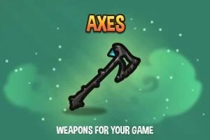 Axes 2D Weapon Pack：40把高品质斧头素材