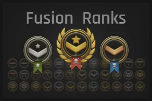 Fusion Ranks游戏等级图标素材包