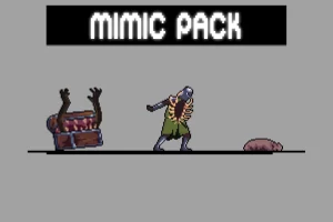 Mimic 2D像素角色精灵包：伪装怪物与惊喜挑战
