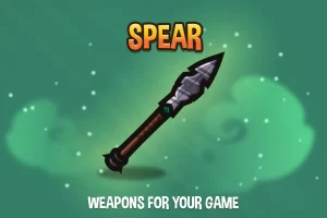 Spear 2D武器包：40种矢量长矛素材