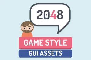 2048游戏素材包：矢量与PNG图形合集